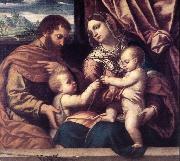 MORETTO da Brescia Holy Family su Sweden oil painting artist